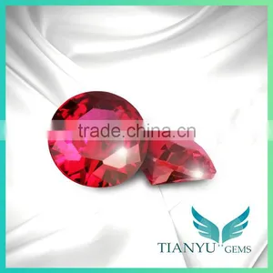 Stone Earrings Paving Stone Lab Created Ruby Gems thumbnail-1