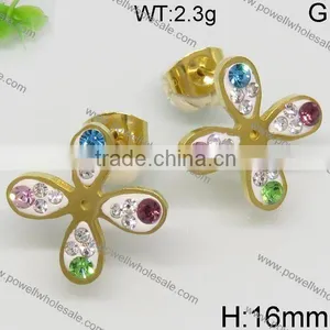 Newest Wholesale Gold Plated Earring With Crystal thumbnail-6