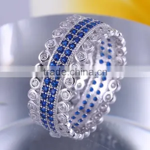 CZ Jewellery Cubic Zirconia Engagement Wedding Ring Design for Women Latest Fashion Silver Jewelry thumbnail-5