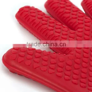 Cheap Waterproof Safety Silicone Oven Cooking Kitchen Heat Resistant Hand Gloves thumbnail-5