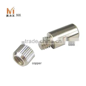 Furniture Cabinet Hardware Screw Shelf Supports With 8mm Pin thumbnail-2