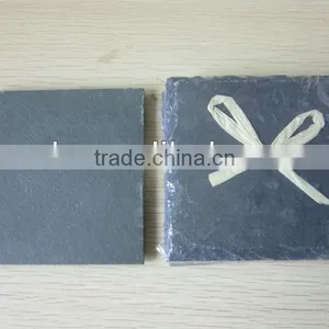 JiuJiang Quarry Black Natural Slate Stone Coaster thumbnail-1