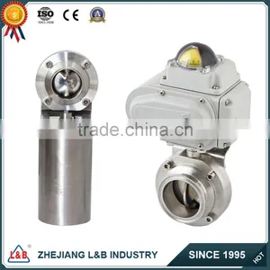 Popular Tri-clamp Connection Electric/penumatic Butterfly Valve thumbnail-1