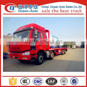 Driving Type 8*4 FAW Flat Bed Towing Truck for Sale thumbnail-1