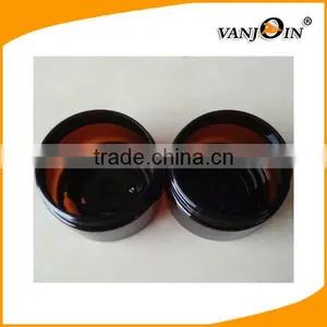 Empty 100g Amber Plastic Jar/ 100g Amber PET Jar/100g Amber Cream Jar With Sticker thumbnail-2