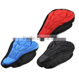 3D Breathable Bicycle Saddle Front Seat Mat Silicone Cycling Seat Cushion Bike Soft Seat Cover Bicycle Parts thumbnail-1