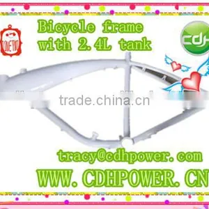 Motor 80cc Para Bicicleta/Bicycle V Frame With 2.4L Tank/moped Bicycle Frame thumbnail-2