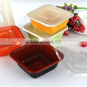 Disposable Plastic Square Food Container thumbnail-3