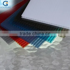UV Coating 4/6/8/10/12mm Polycarbonate Hollow Sheet Roof Cover for Decorative Ceiling Plates thumbnail-4