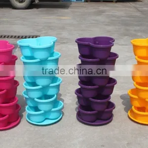 Stackable Garden Planters Herb Flower Pots Indoor and Outdoor thumbnail-2