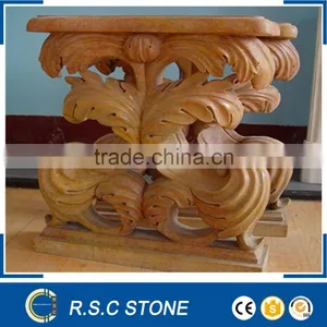 New Style Onyx Carving Stone Marble Table Base thumbnail-1