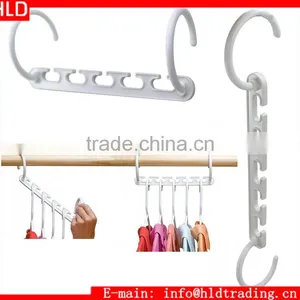 8 Pcs Triples Closet Space Closet Organizer Wonder Clothes Hanger thumbnail-1