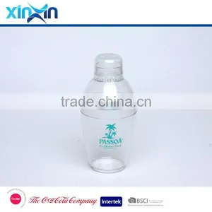 Small Clear Transparent Hard Plastic Cocktail Shaker thumbnail-3