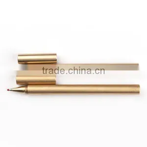Retro Brass Signature Pen Portable Vintage Copper Pen Handmade thumbnail-6