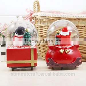 Christmas Promotional Gift 2016 Resin Snowman Snow Globe thumbnail-3