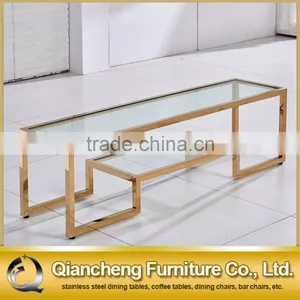 High Quality Furniture European Style Classical Stainless Steel tv Stand Dinning Room Set thumbnail-1