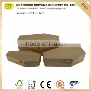 Wholesale Unfinished Wooden Coffin Box for Pet thumbnail-2
