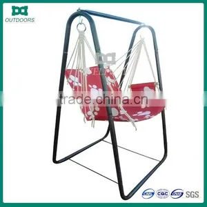 Outdoor Single Seat Swing Chair With Swing Chair Stand thumbnail-1