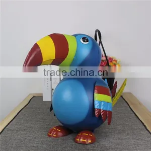 Custom Fashion Home Decor Iron Woodpecker Statue thumbnail-4