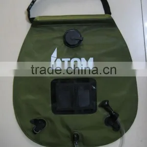 Plastic 20L Olive Foldable Camping Shower Set C1021-2 thumbnail-1