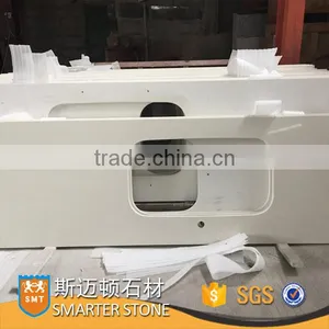 Artificial Pure White Quartz Vanity Price thumbnail-1