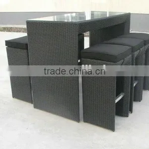 Garden Rattan Stool thumbnail-1