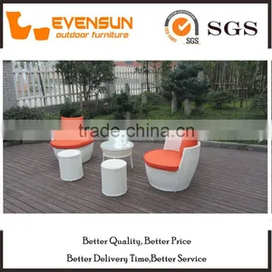 5PCS Garden Stacking Set Wicker Sofa Set Furniture thumbnail-1
