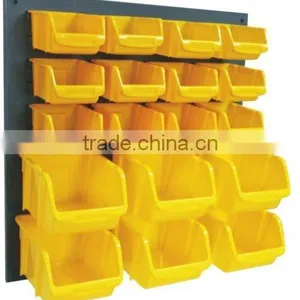 18 Wall Mounted Storage Garage Plastic Bins Organizer Rack (202707) thumbnail-1