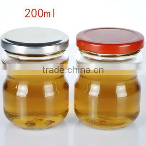 200ml Jam Jar Seal Pot Airtight Canister Glass Honey Bottle thumbnail-1