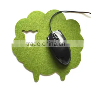 Colorful Shaped Wool Felt Mouse Pad thumbnail-1