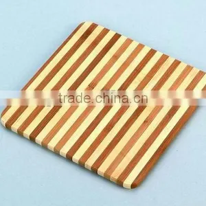 SQUARE WOODEN/BAMBOO Bowl Plate Dish PADS thumbnail-1