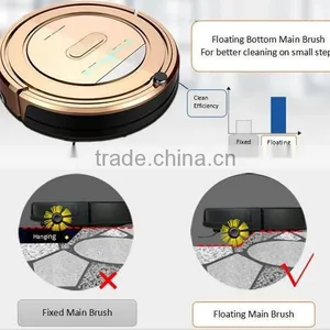 CE,RoHS,EMC,CB,UL Certification and Robot Installation Multifunction Robotic Auto Vacuum Cleaner Water Tank thumbnail-3