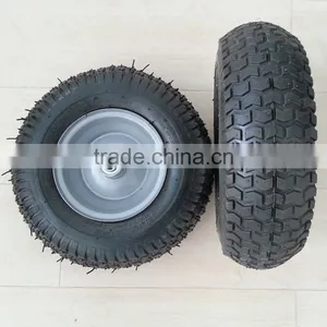 14inch 5.0-6 Tool Cart Wheelbarrow Air Rubber Offset Wheel thumbnail-2