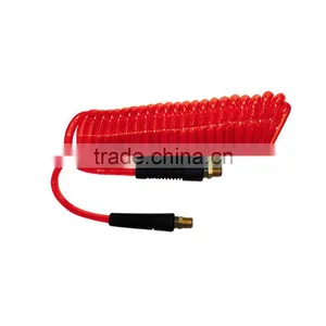 Jinrui Red pe Air Coil Hose With Coupler 12mm*8mm 15m High-pressure Resistance Used for Pneumatic Tools for Air Brake Hose thumbnail-1