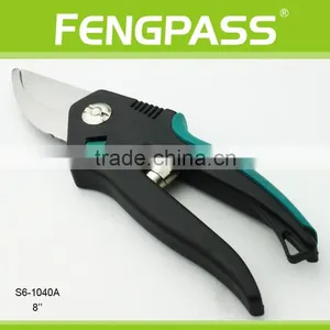 S6-1040A 8 Inches PP+ TPR Handle With Stainless Steel and Strong Power Classical Garden Scissors thumbnail-1
