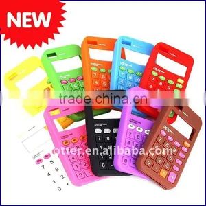 Silicone Rubber Calculator Shape Cover Skin for Iphone4 thumbnail-1