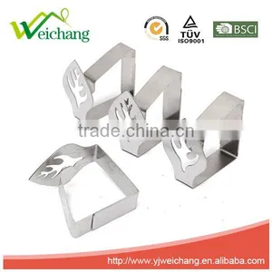 WCTS03M 4pcs Leaf Stainless Steel Table Cloth Clips Table Cover Holder Party Picnic Clamps thumbnail-1