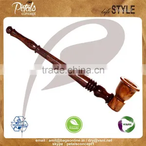 Natural Handicrafted Shisham Wood Smoking Pipe thumbnail-1