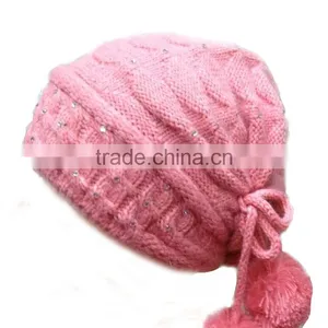 Pink Angola Wool Hat thumbnail-1