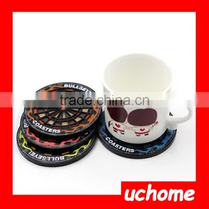 UCHOME 2017 New Silicone Coasters Dart Board Drink Coasters Beverage Cup Mats thumbnail-3