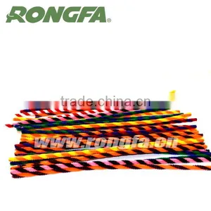 9mm x 50cm Double Color Twisted Jumbo Fluffy Sticks Chenille Stem thumbnail-1