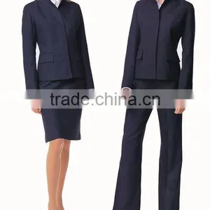 Women Office Uniform Designs Dresses Suit Shirt and Skirt thumbnail-1