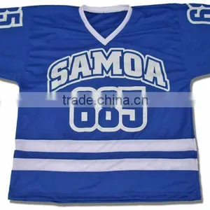Polyester Practice Blue Color Ice Hockey Jersey thumbnail-1