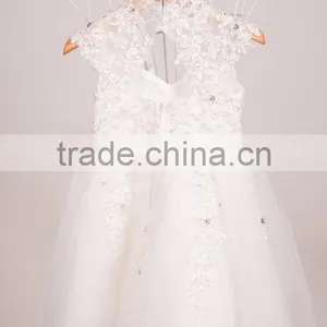 2017 New Fashion Baby Children Frocks White Lace Designs Party Dress thumbnail-2