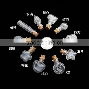 Fashion Glass Cork Wishing Bottles Diy Glass Wishing Bottle With Vintage Metal Pendants Love Gifts for Her thumbnail-3