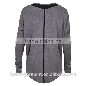 2015 Plus Size Long Sweatshirt / Gray Sweatshirt for Men and Women Loose Fit Sweatshirt thumbnail-2