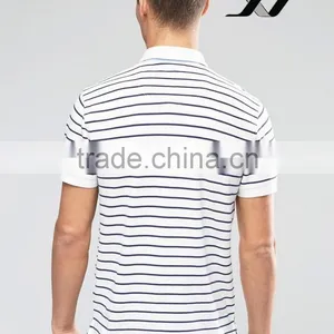 Stripped Polo t Shirt for Man in Fashinable Design thumbnail-2