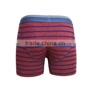 Comfortable Breathable Men Boxer Shorts Cotton Spandex Stripe Men's Underwear thumbnail-3