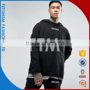 Mens Hoodie Short Sleeved T-shirt Short Sleeve T Shirt Young Male Black Student Sweater thumbnail-3