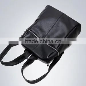 Black Women Waterproof Pattern Custom Leather Backpack Wholesale thumbnail-6